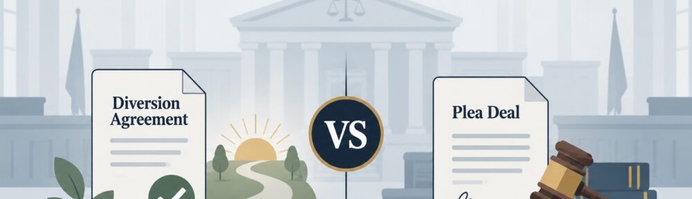 Diversion Agreement vs Plea Deal