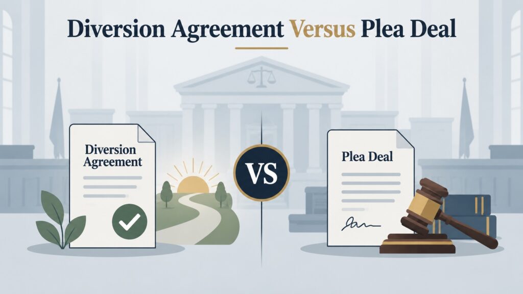 Diversion Agreement vs Plea Deal